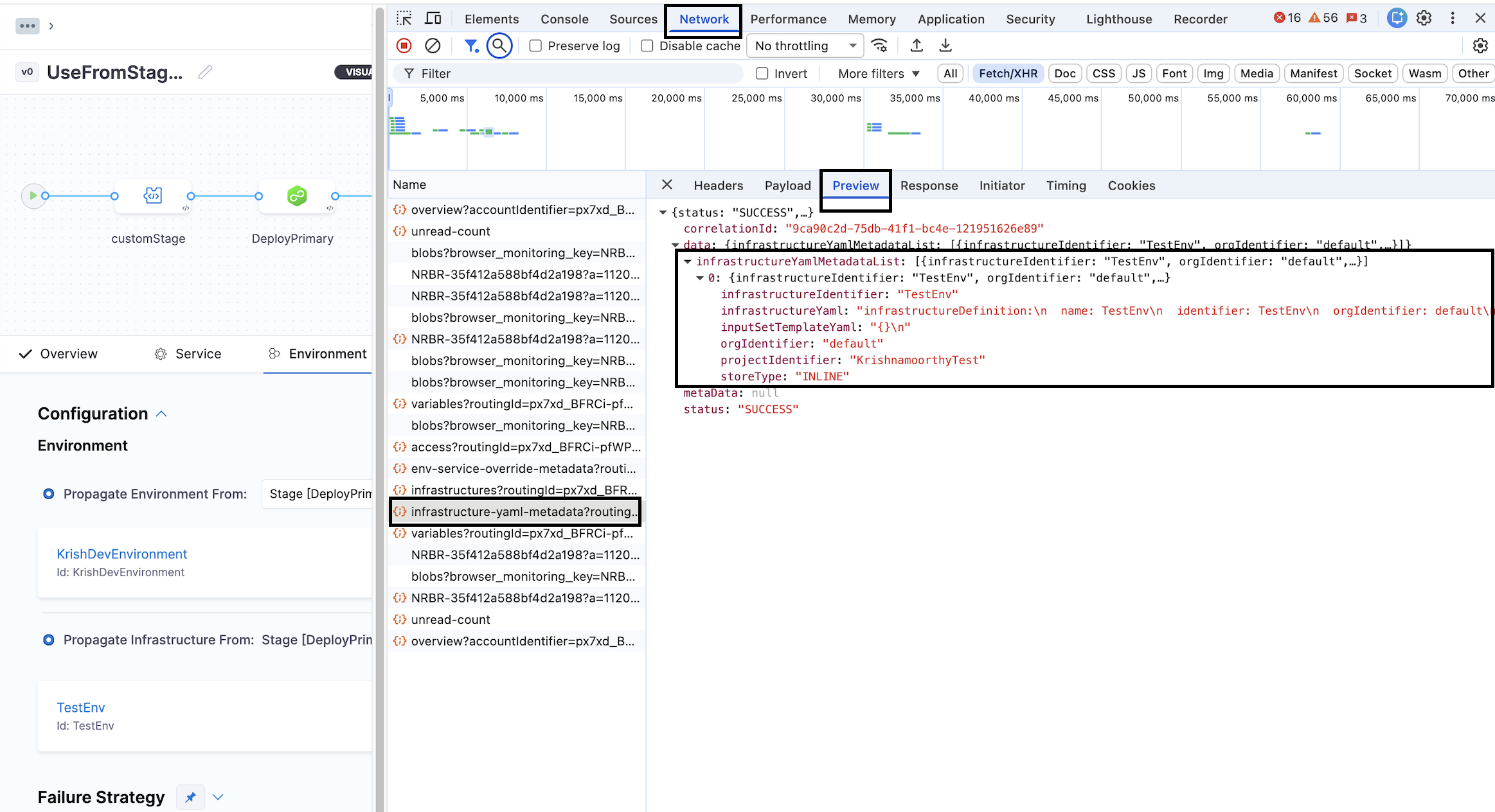 Inspecting schema metadata in Chrome DevTools