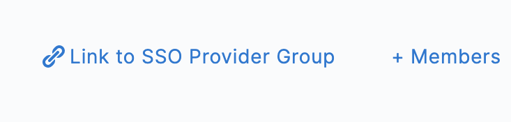The Link to SSO Provider Group action on a Harness user group